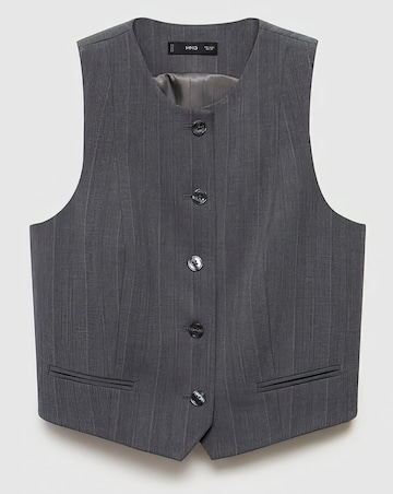 Mango Tauro Pinstripe Vest