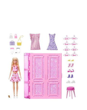 Barbie Dream Closet Doll, Playset and Accessories