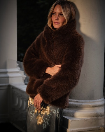 Fatface Celeste Faux Fur Coat