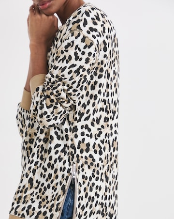 Leopard Print Classic Longline Sweatshirt