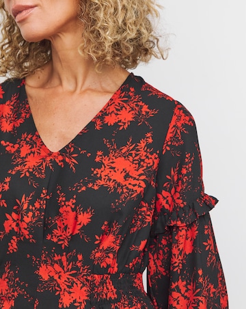 Printed Midi Tea Dress