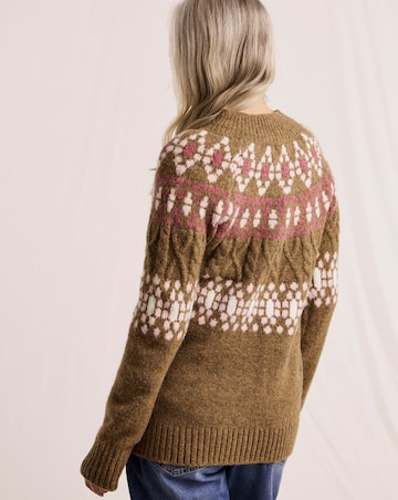 Julipa Fairisle Half Zip Jumper