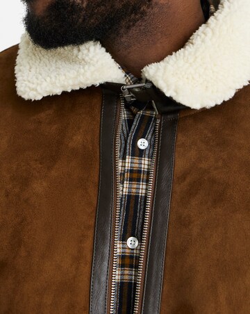 Jack & Jones Cole Aviator Jacket - Brown