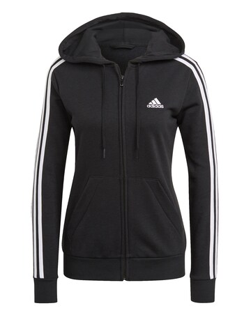 adidas Essentials French Terry 3 Stripes Full Zip Hoodie