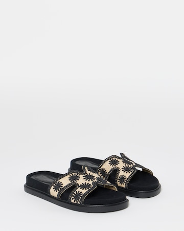 Tierra Embroidered Woven Sandals - Extra Wide Fit (EEE)