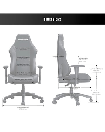 AndaSeat Luna Premium Gaming Chair - Black Fabric