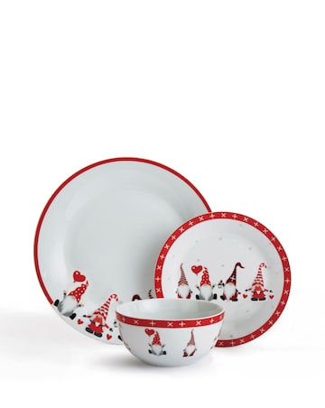 Waterside Nordic Gnome 12 Piece Dinner Set