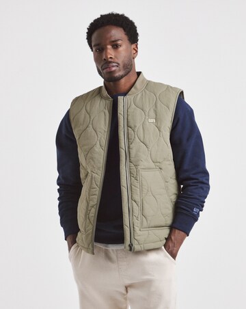 Union Onion Quilt Gilet- Green