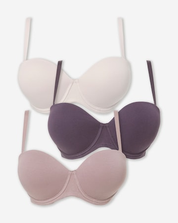 Pretty Secrets (3 Pack) Cotton Multiway Bras
