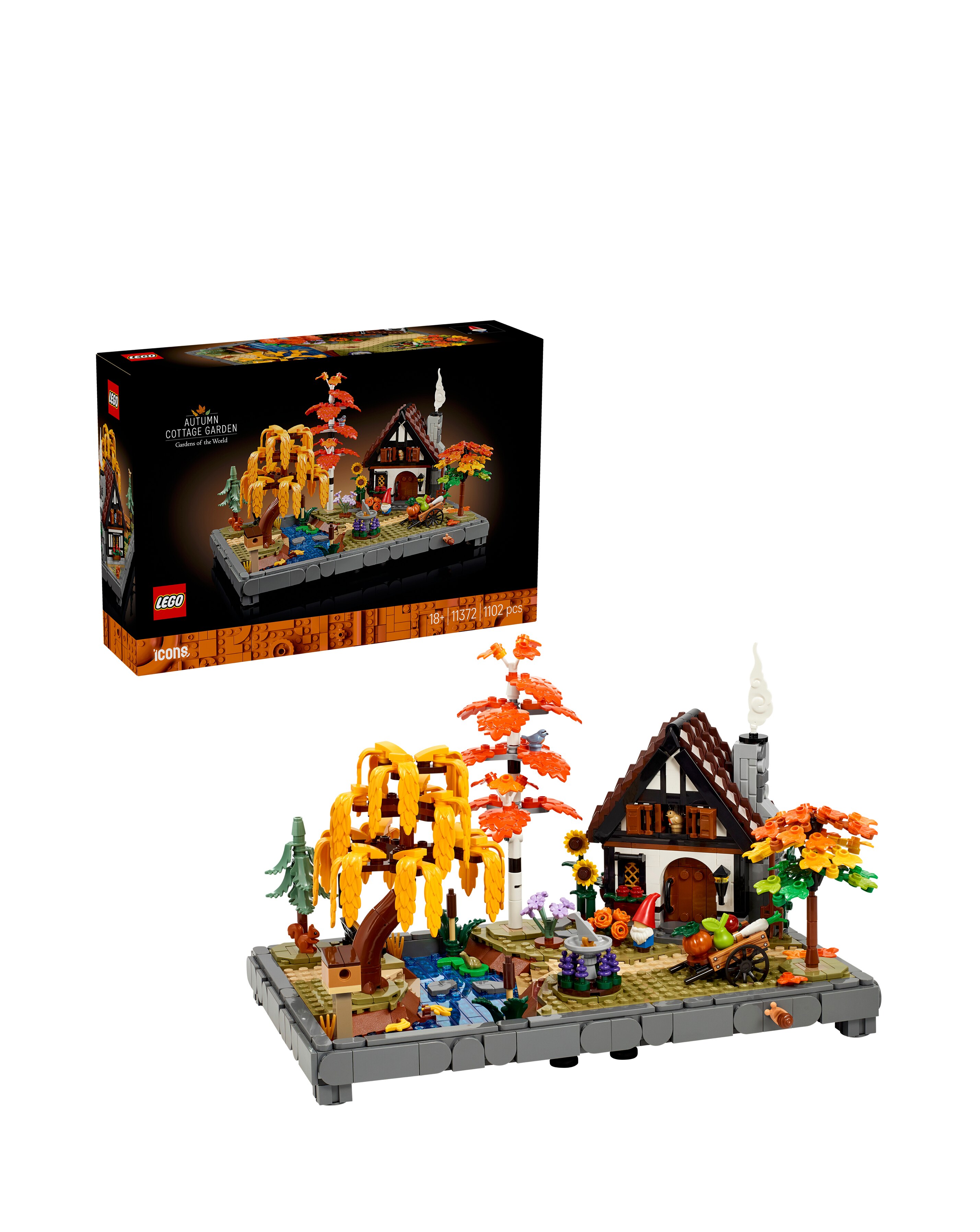 LEGO Icons Autumn Cottage Garden 11372