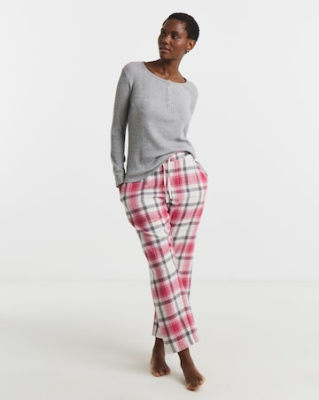 Pretty Secrets Check Henley Pyjama Set