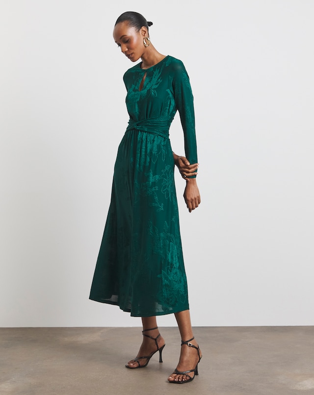 Joanna Hope Jersey Jacquard Dress