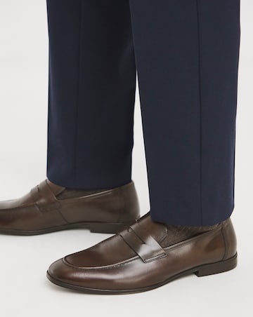 Formal Leather Penny Loafer Wide