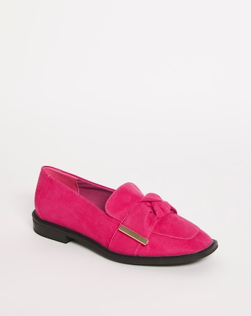 Vic Bow Twist Flat Shoes Ex Wide Fit
