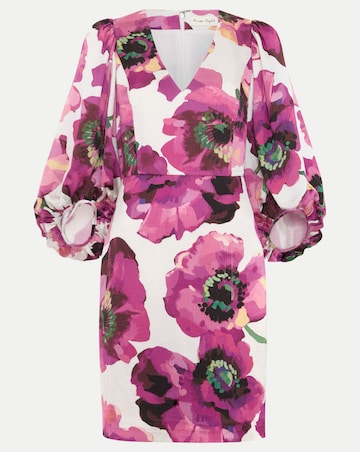 Phase Eight Fiona Floral Puff Sleeve Dress