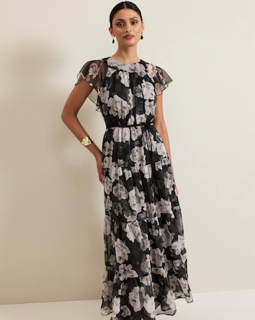 Phase Eight Jordine Floral Print Midaxi Dress
