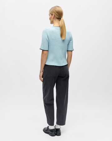 OBJECT Half Sleeve O-Neck Knit Top