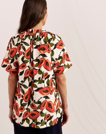 Julipa Printed V-Neck Blouse