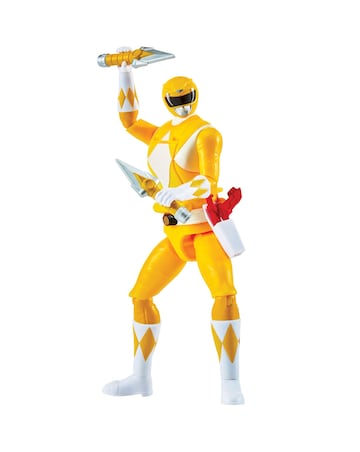 Mighty Morphin Power Rangers Auto Morphin Yellow Ranger Figure
