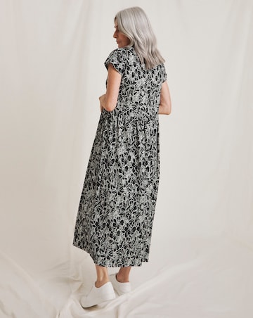 Julipa Pure Cotton Jersey Shift Midi Dress
