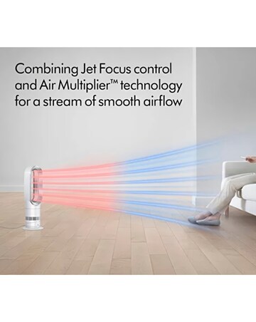 Dyson AM09 - Hot + Cool Tower Fan heater, White