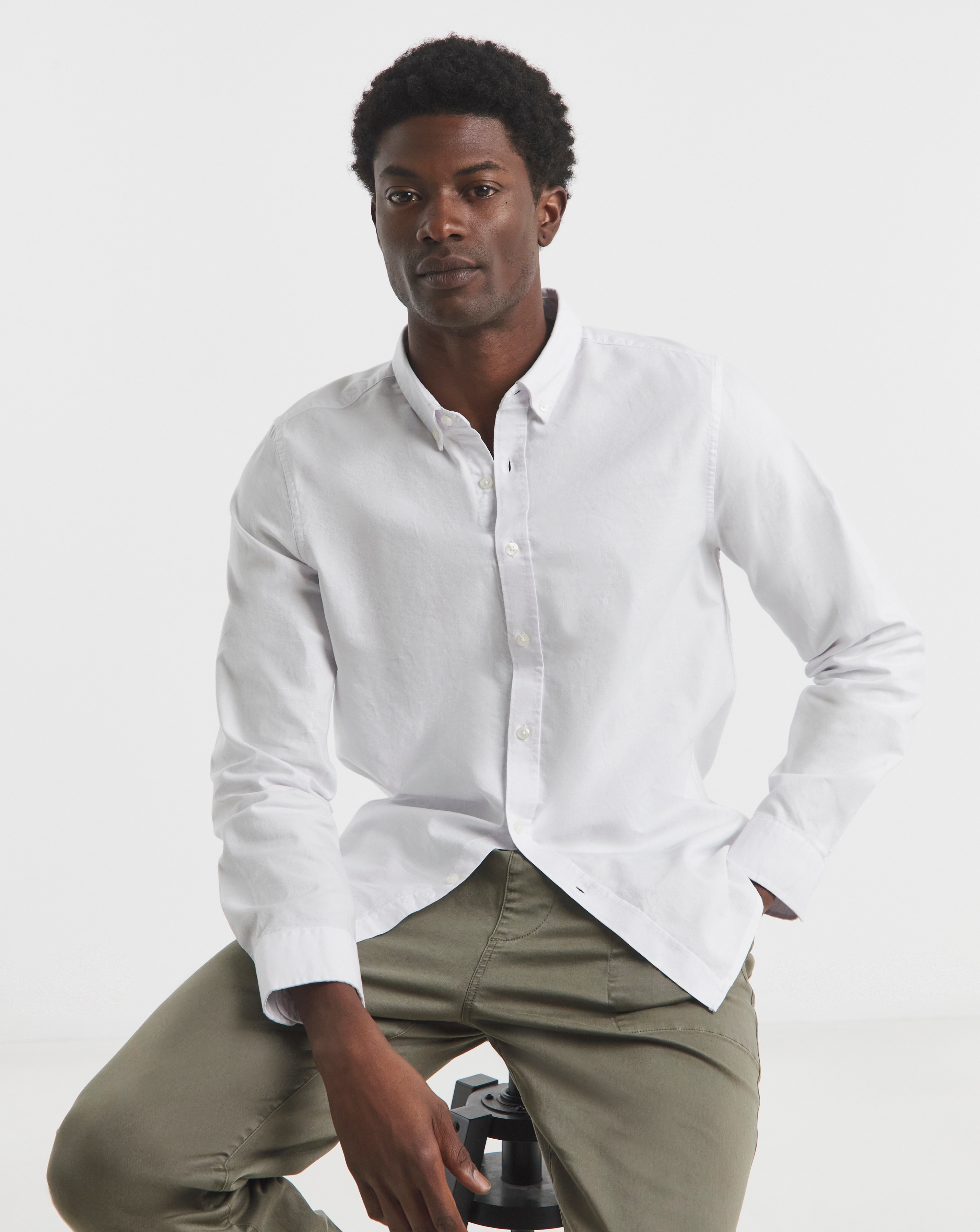 Long Sleeve Oxford Shirt Regular Length | JD Williams
