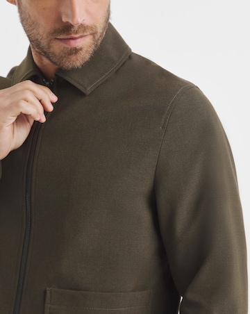 Tailored Zip Through Harrington Jacket