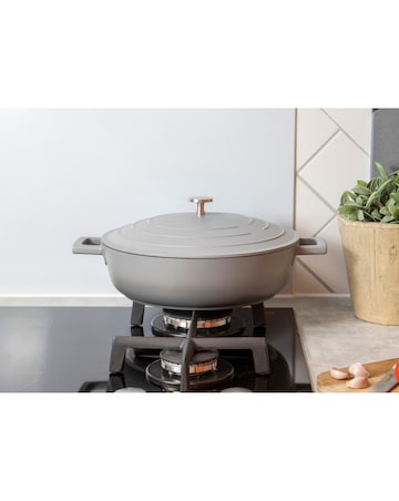 MasterClass Shallow Casserole Dish Grey