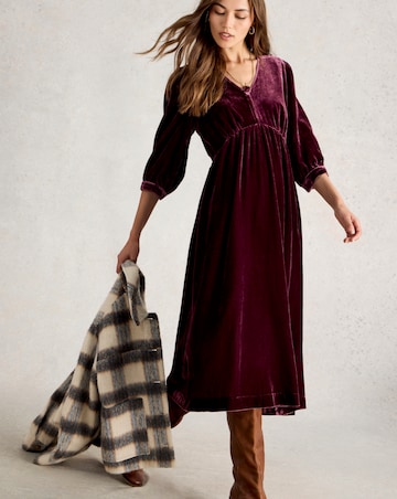 White Stuff Lucy Velvet Dress