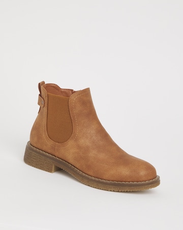 Cushion Walk Chelsea Boot Crepe Sole Wide E Fit