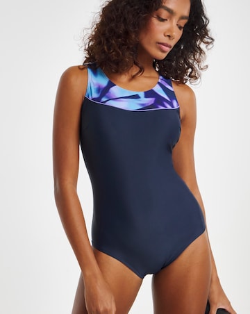 Sports Scoop Neck Swimsuit