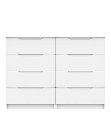 Sorrento High Gloss Assembled 4 plus 4 Drawer Chest
