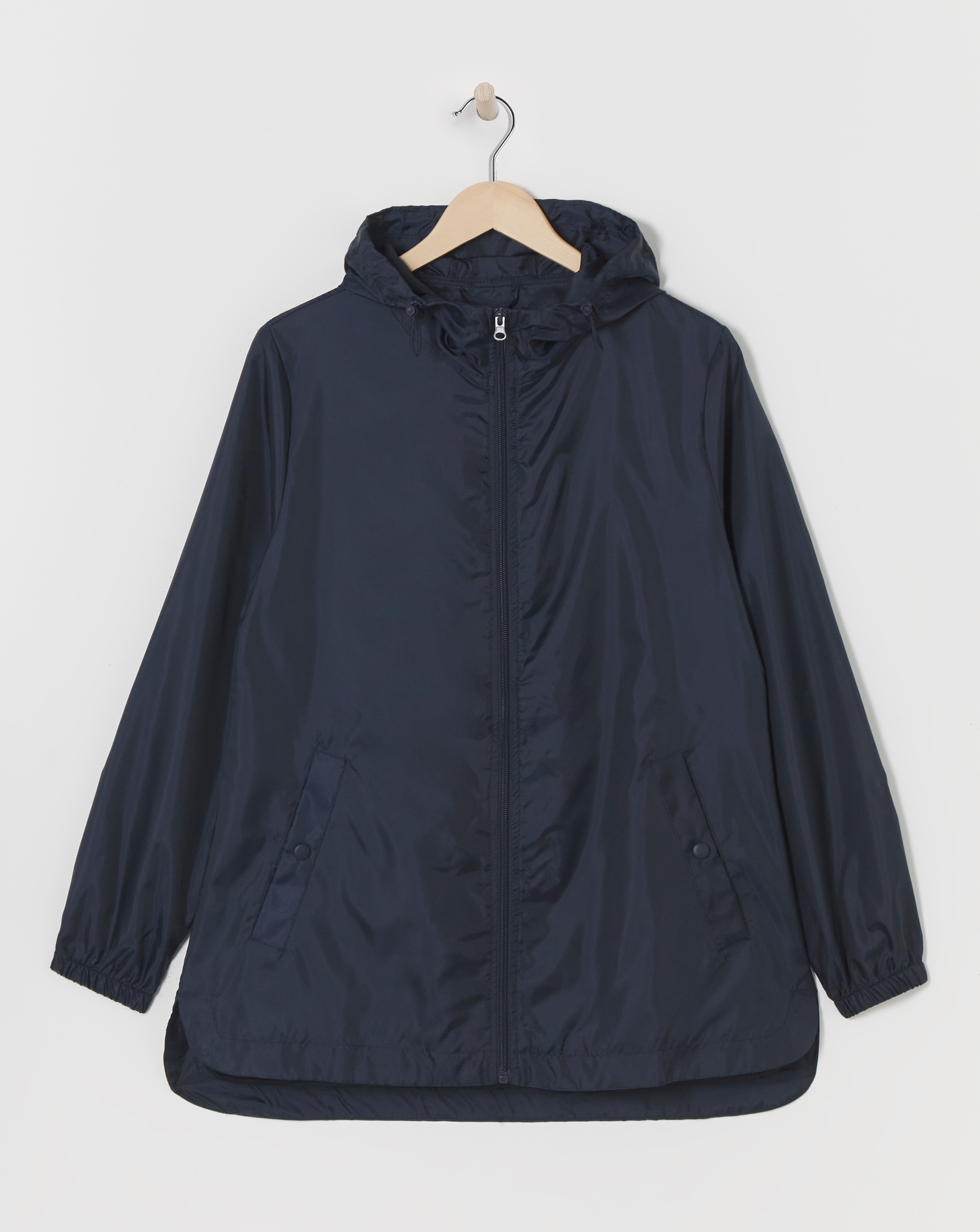 【新品】Recycle Nylon Active Rain Parka RAINS Long Jacket Navy at CareOfCarl.com