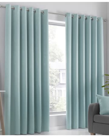 Fusion Strata Light Filtering Eyelet Curtains
