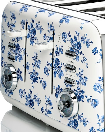 Laura Ashley China Rose 1.7L Dome Kettle and 4 Slice Toaster Bundle