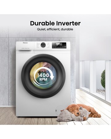 Hisense WF1Q8041BW 1 Series 8kg 1400 Spin Washing Machine - White