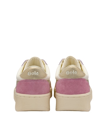 Gola Grandslam Quadrant Trainers - Off White/Cameo/Gold/Candy