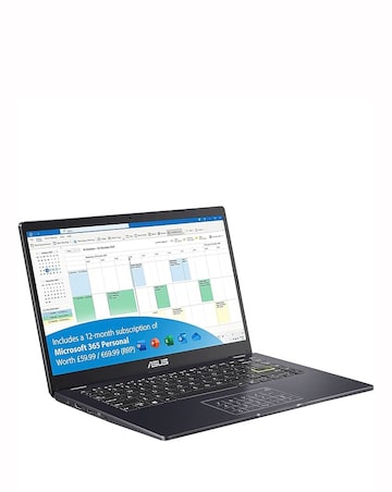 ASUS E410 Laptop - 14in FHD Intel Celeron 4GB 64GB - Blue