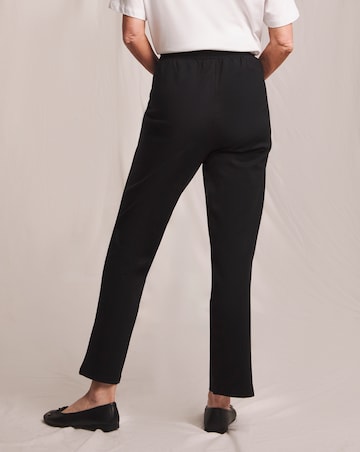 Slimma Black Comfort Fit Straight Leg Trouser Regular