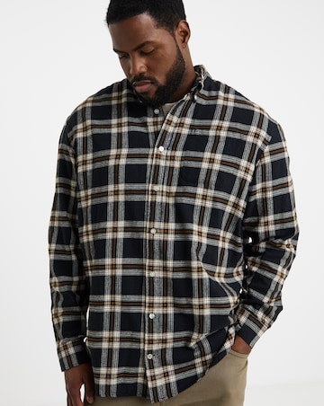 Jack & Jones Flannel Check Shirt - Black