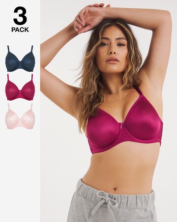 Pretty Secrets 3 Pack Claire Seamfree Wired Bras