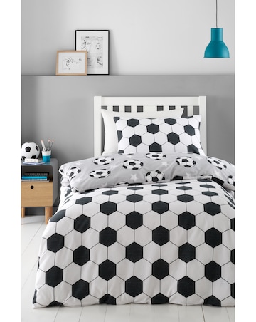 Catherine Lansfield Brushed Football Stars Duvet Cover Set