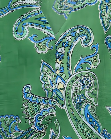 Mango Green Floral Midi Dress