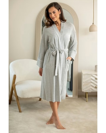 Pour Moi Love To Lounge Waffle Gown Grey