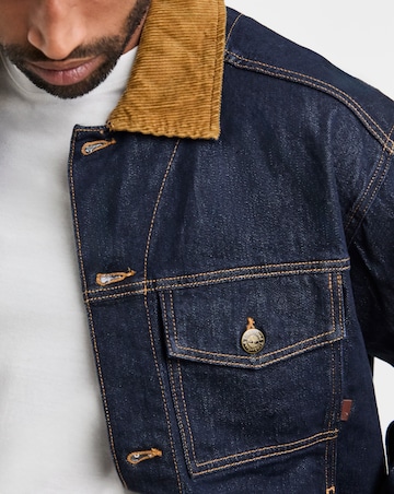 Timberland Cord Collar Denim Jacket - Blue