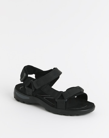 Black Trekker Sandal Wide