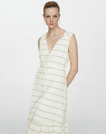 Mango Morgali Cotton Blend Midi Dress