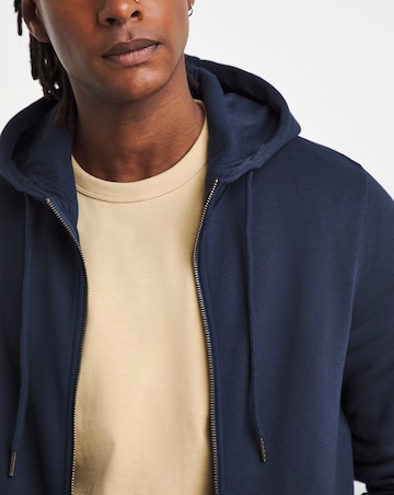 Jacamo Full Zip Hooded Sweat Extra Long