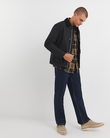 Black Wax Cord Collar Jacket