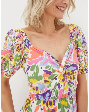 FatFace Rio Art Floral Midi Dress